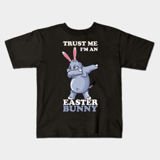 EASTER BUNNY DABBING - EASTER HIPPOS Kids T-Shirt